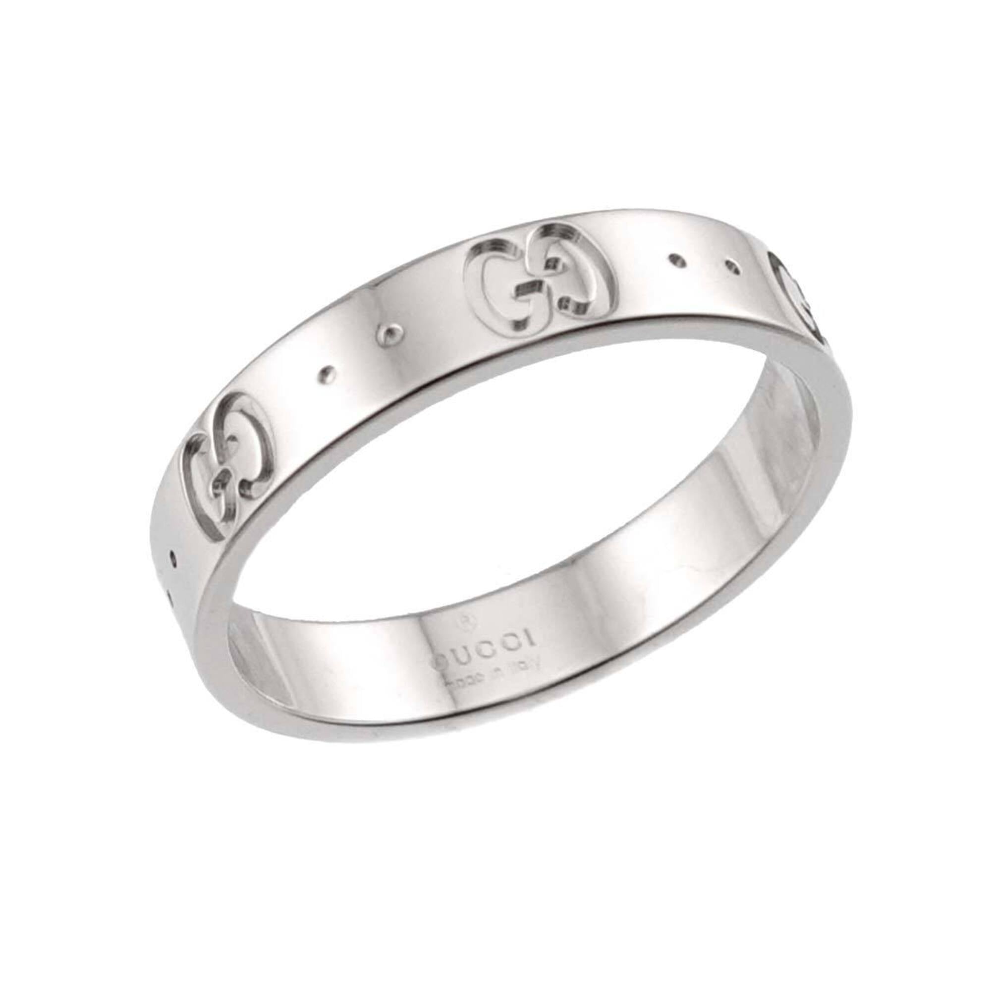 Gucci Icon Ring #17, 18K WG (White Gold 750) — Like New