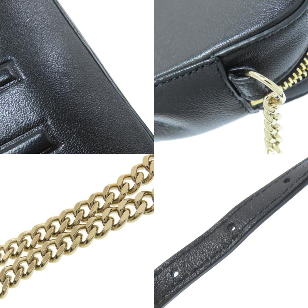 Jimmy Choo Chain Shoulder Bag Leather Women's