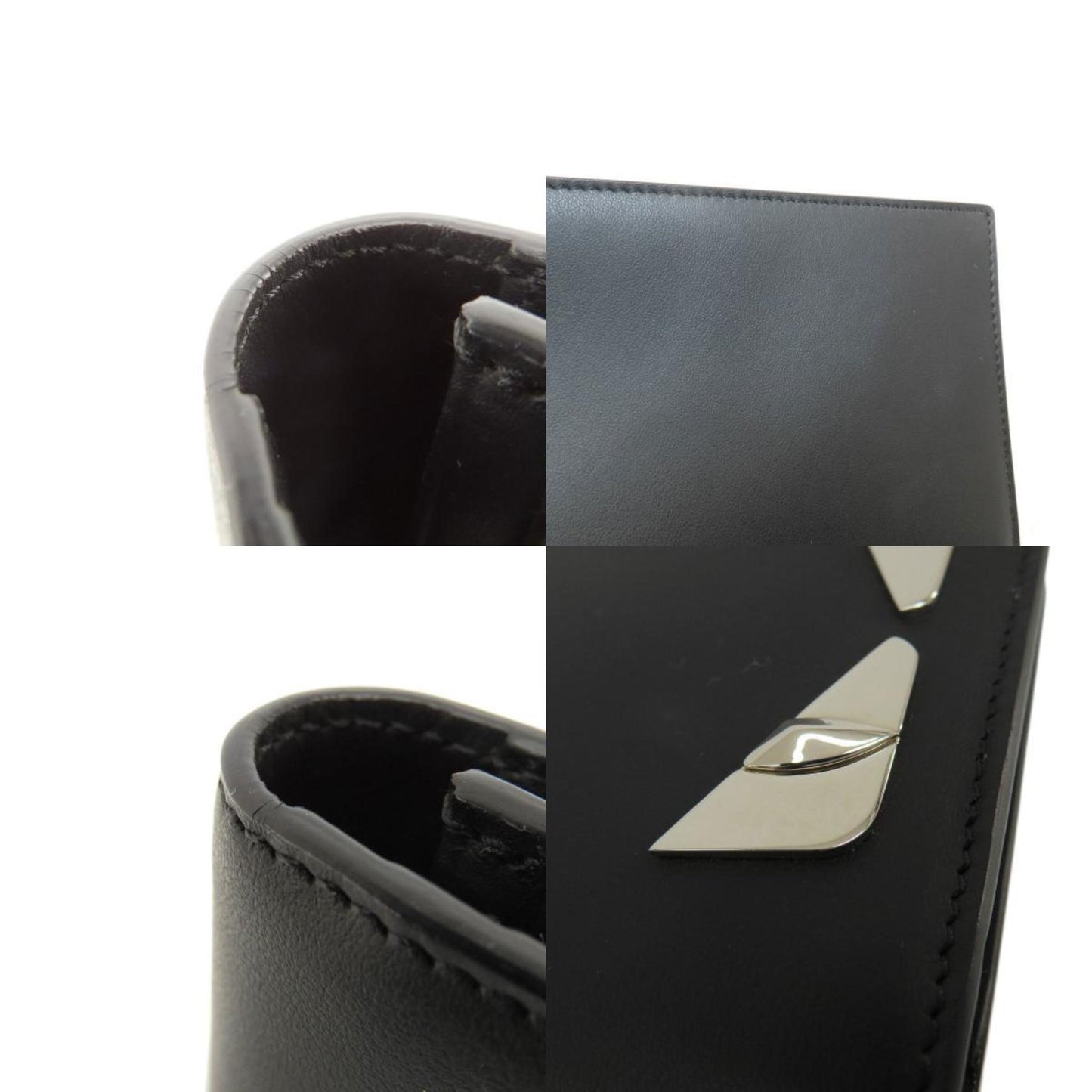 Fendi Monster Long Wallet Leather Women's