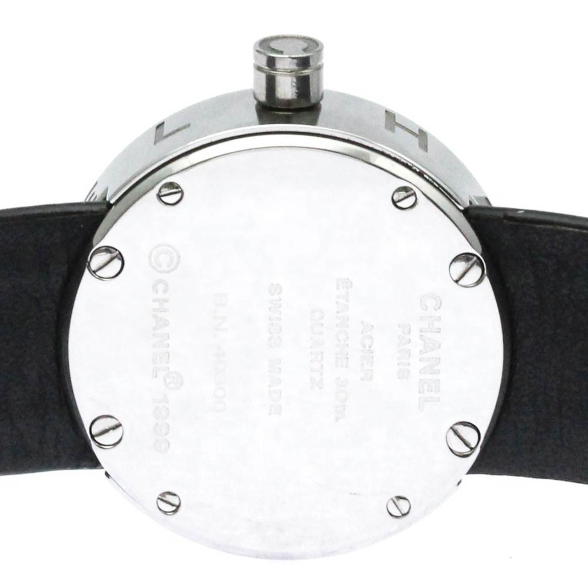 CHANEL La Ronde Steel Leather Quartz Ladies Watch H0579 Polished — Very Good