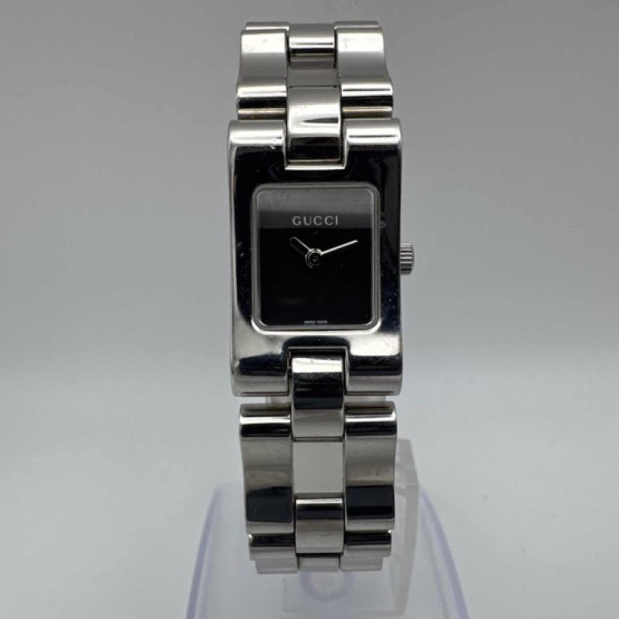 GUCCI Gucci Watch 2305L Black Silver Stainless Steel Women's — Good