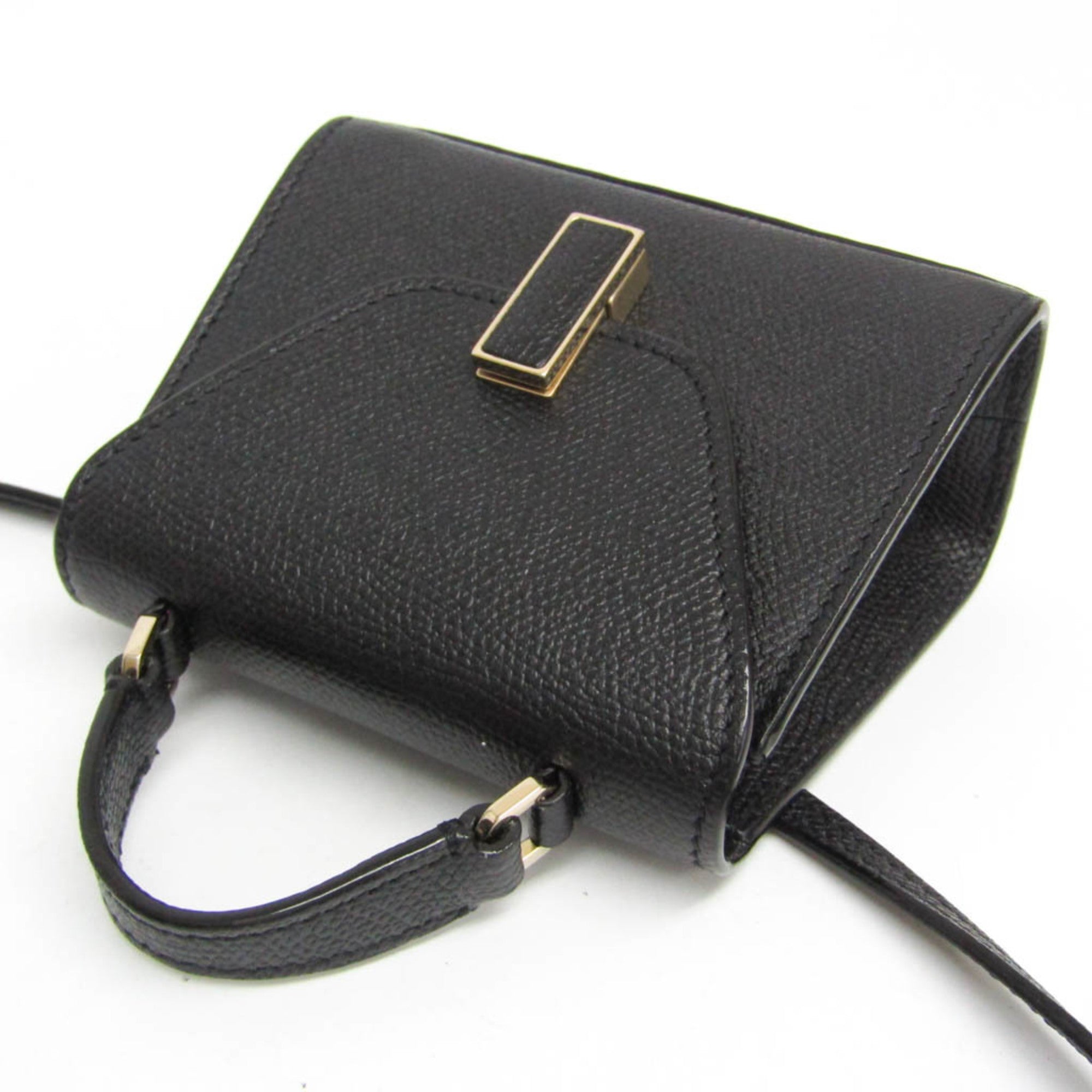 Valextra ISIDE BELT SGES0061028LOCPL99 Women's Leather Fanny Pack,Shoulder Bag Black — Like New