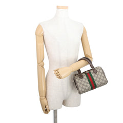 Gucci Ophidia Boston Bag Small GG Supreme 772053 GUCCI Handbag 2-way Shoulder — Like New
