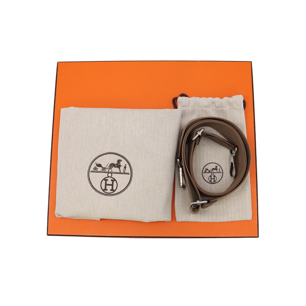 Hermes Evelyne 3 PM Shoulder Bag, Etoupe, Taurillon Clemence Leather, W Stamp, HERMES Evelyne, Handbag, Women's — Like New