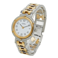Hermes Clipper Watch CL4.220 Quartz White Dial Stainless Steel Women's HERMES — Good