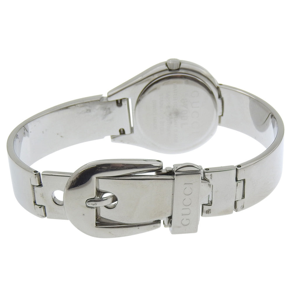Gucci GUCCI watch 6700L stainless steel black quartz analog display dial women's — Good