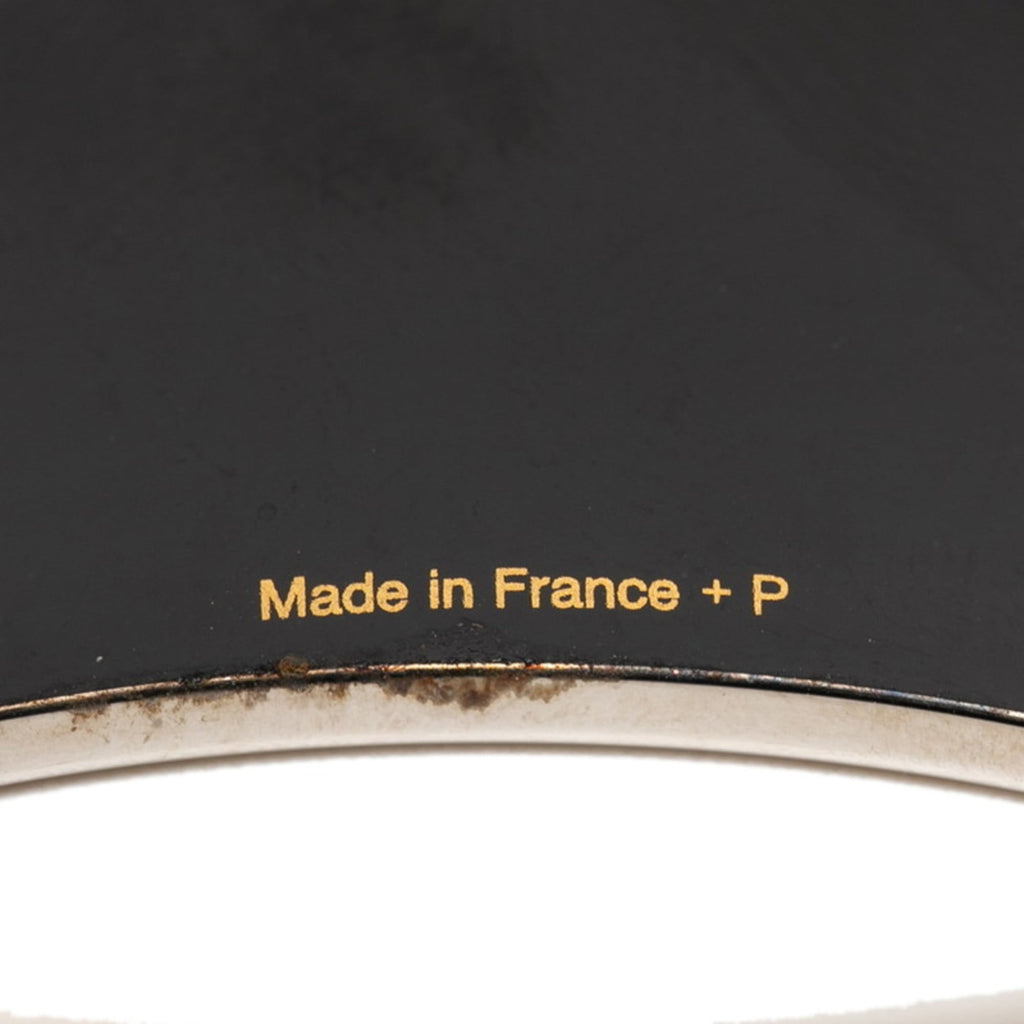 Hermes TGM Chaine d'Ancre Enamel Bangle in Silver and Multicolor Metal for Women