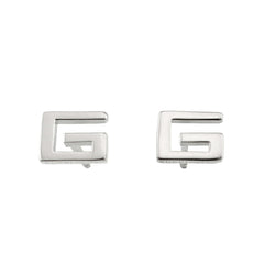 Gucci GUCCI G Earrings 18K WG White Gold 750 Pierced — Like New