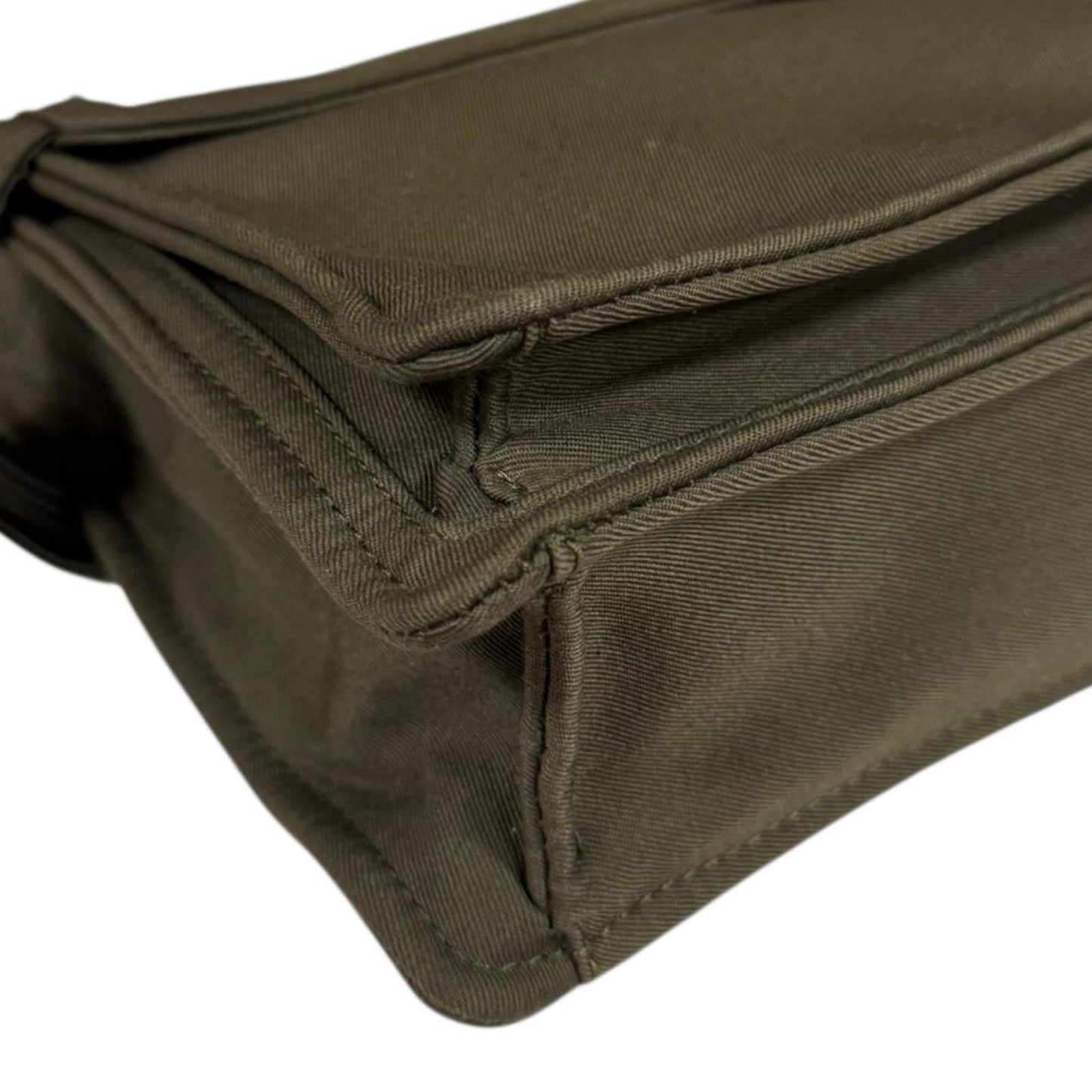 Burberry Mini Trench Tote Shoulder Bag Cotton Canvas 8092089 Green Unisex BURBERRY