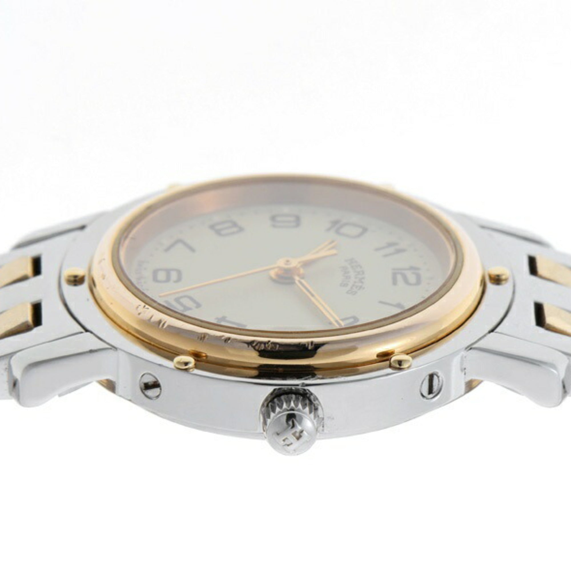 Hermes Clipper CL3.240.130.3-22 Beige Quartz Watch — Good