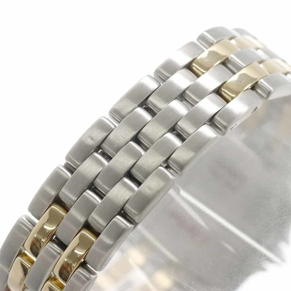 Cartier Panthère MM 2-Row 83083242 Date Two-Tone Boys' Watch Ivory YG Yellow Gold Quartz — Very Good