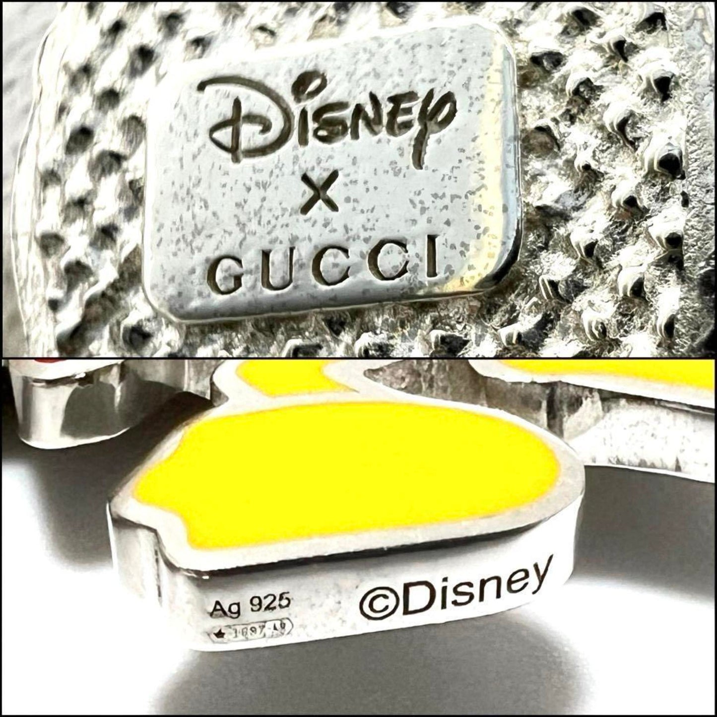 GUCCI Women's Necklace Donald Interlocking Silver 925