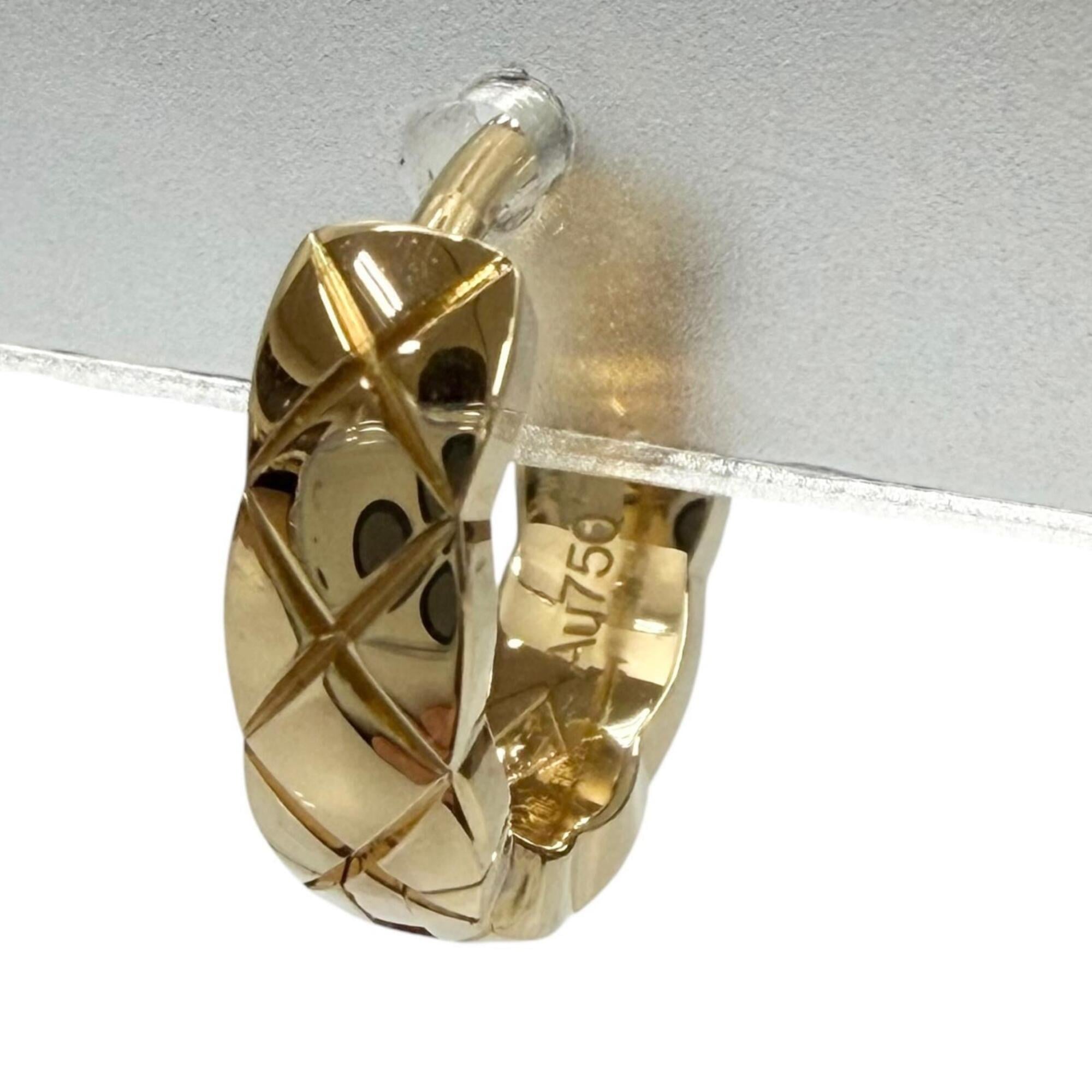 CHANEL FF3615 750 (YG) Coco Crush Single Earring, Yellow Gold, Weight 1.6g, Women's Accessory — Like New