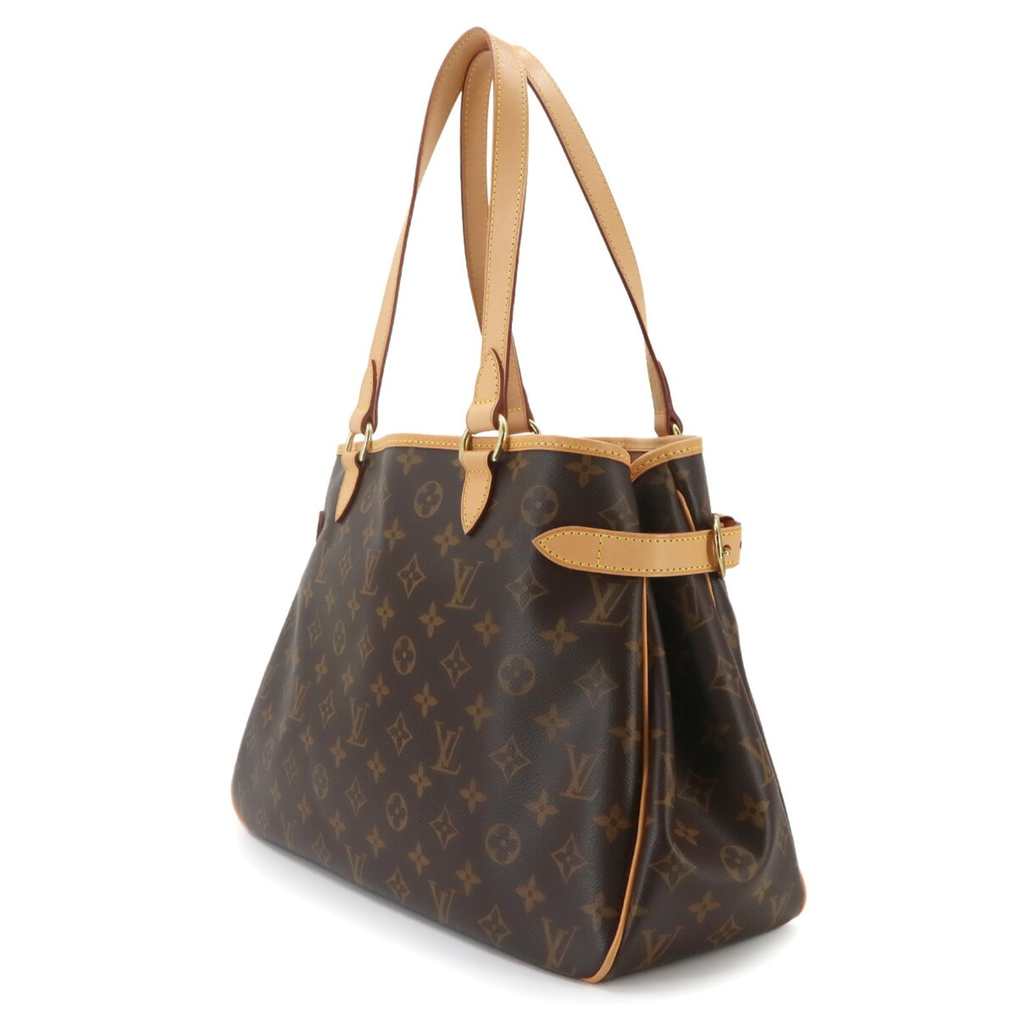 Louis Vuitton Monogram Batignolles Horizontal Tote Handbag, Brown, M51154, Gold Hardware — Like New