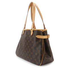 Louis Vuitton Monogram Batignolles Horizontal Tote Handbag, Brown, M51154, Gold Hardware — Like New