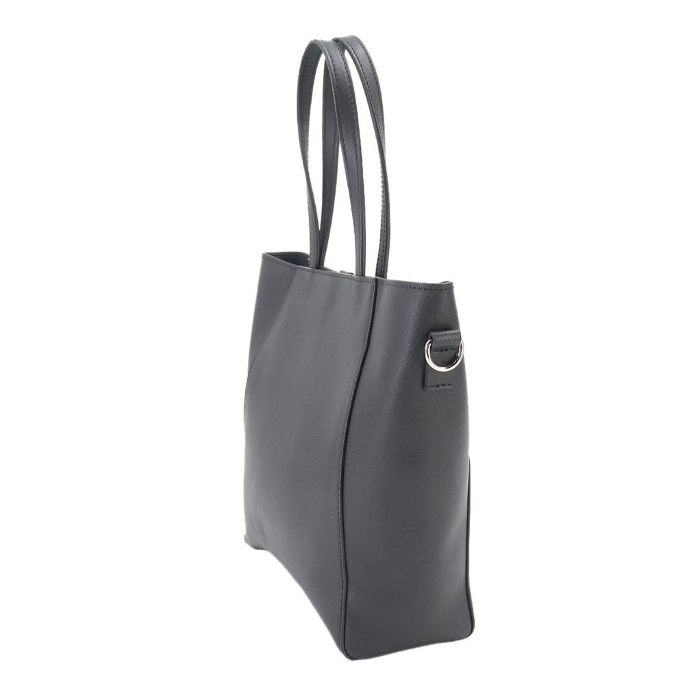 Balenciaga Hourglass Soft Small 2-way Tote Shoulder Handbag Leather Gray 810415 — New - Store Return