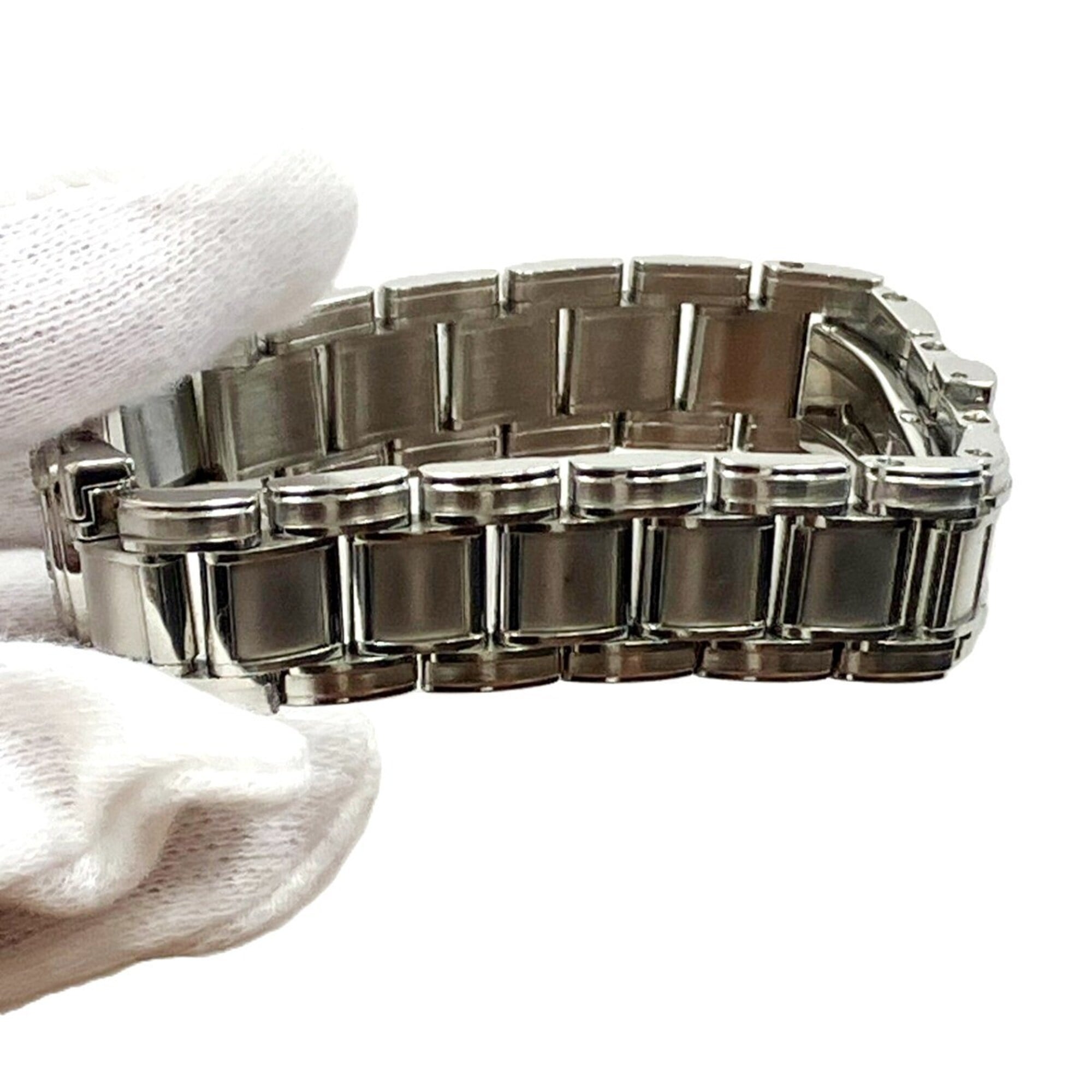 Tiffany & Co. Atlas watch, total weight 53.8g, stainless steel, quartz movement, white dial — Good