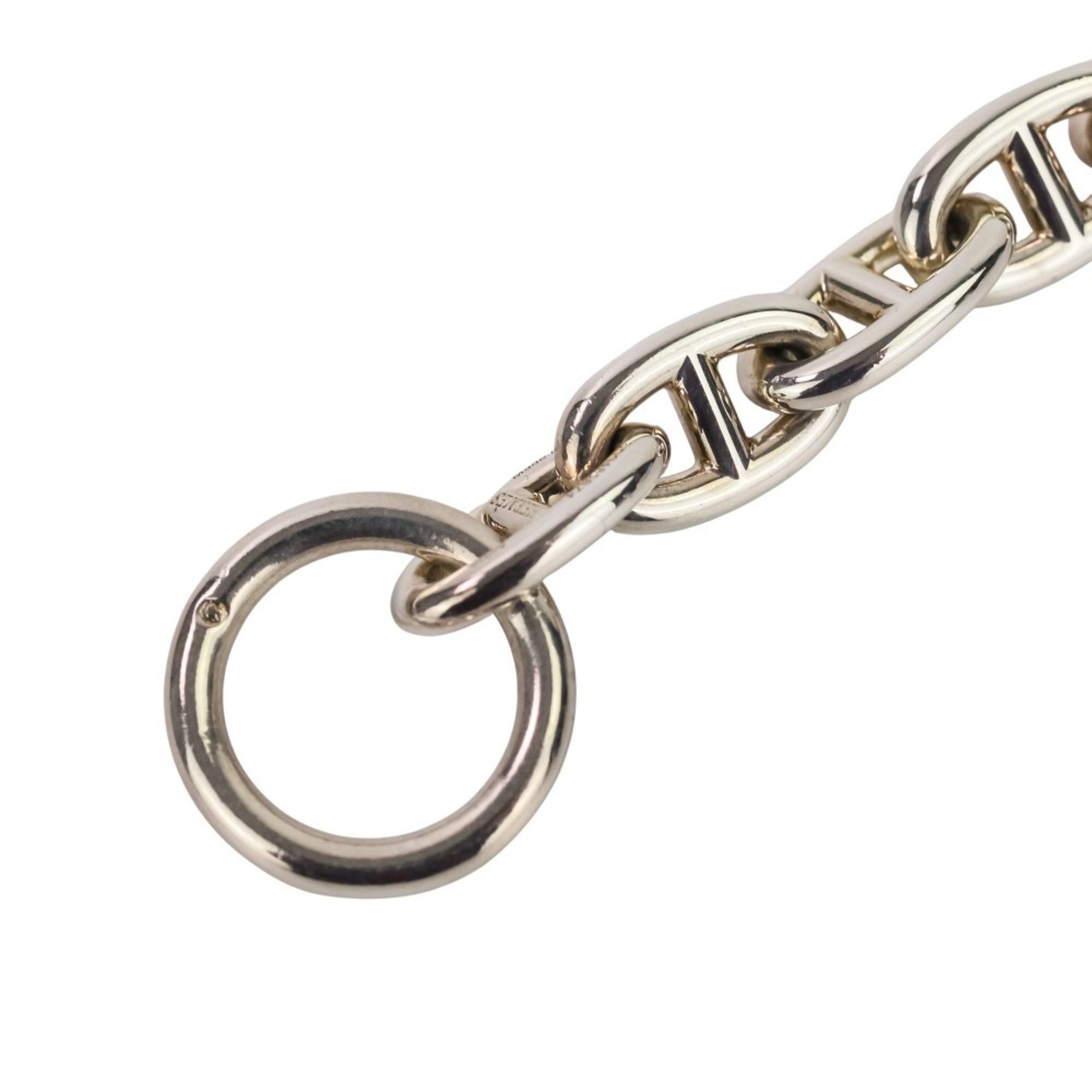 HERMES Chaine d'Ancre MM 14-link bracelet, sterling silver 925, women's — Like New