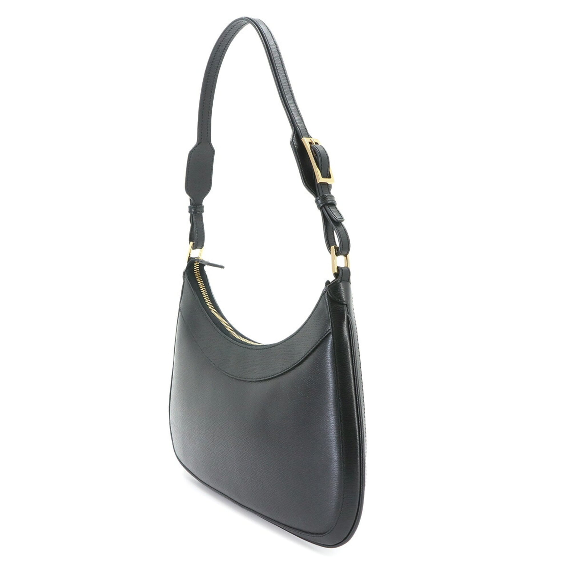 Gucci Shoulder Handbag, Leather, Black, 0014128, Gold Hardware — New - Store Return