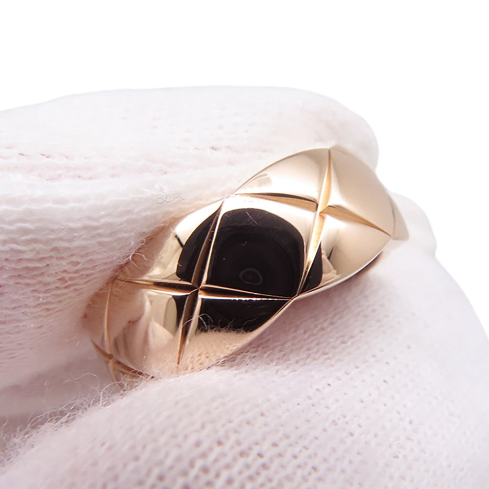 Chanel Coco Crush Medium Ring, 18K Pink Gold, Ring Size 47, J10817. (CHANEL ring) — Like New