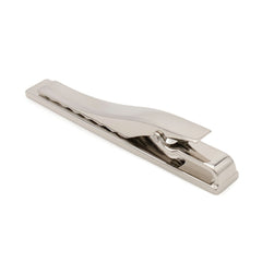 LOUIS VUITTON Louis Vuitton Cravat LV Award Tie Clip Bar Steel Enamel Silver Black M00913 — Like New
