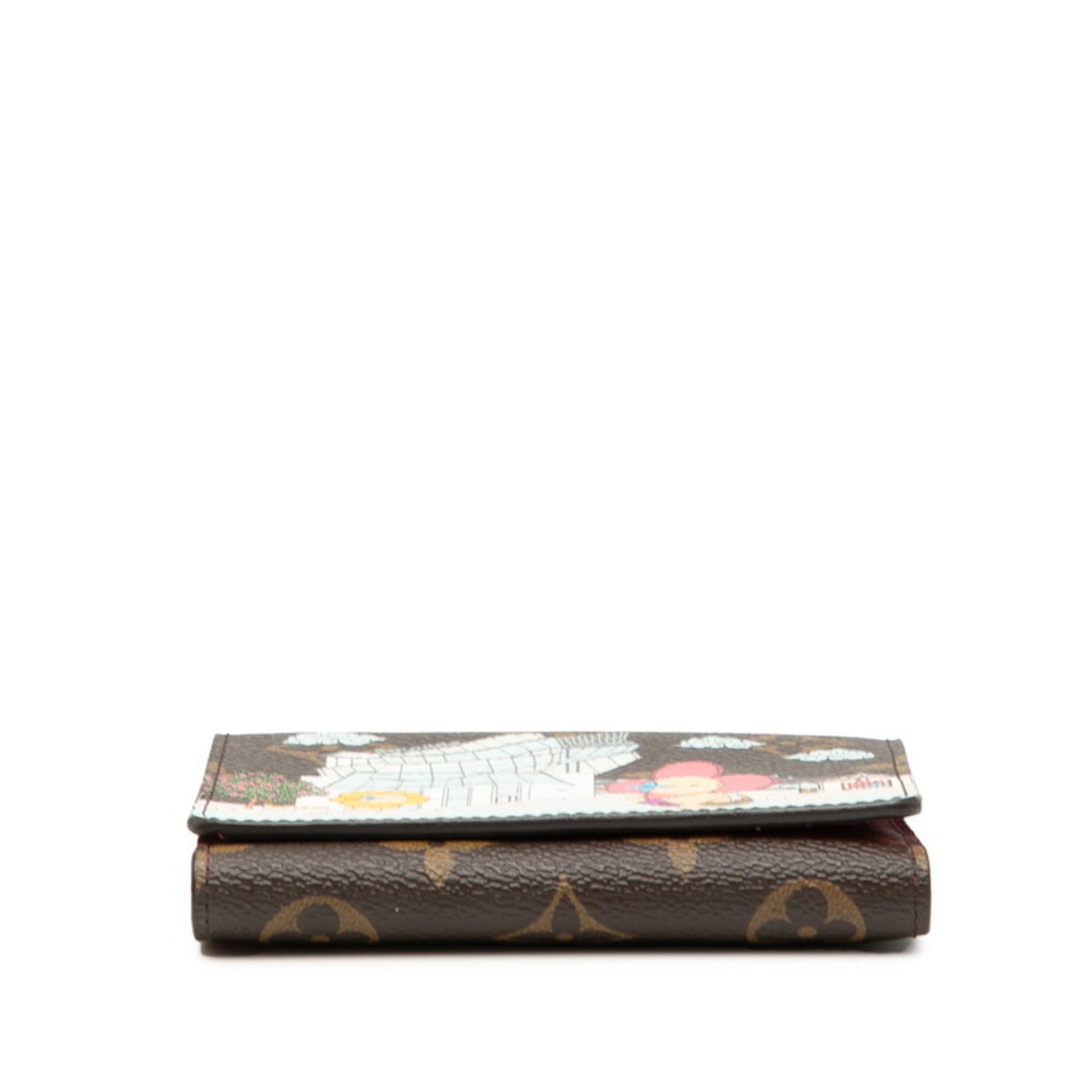 Louis Vuitton Monogram Portefeuille Victorine Vivienne Tri-fold Wallet M81631 Brown Multicolor Women's LOUIS VUITTON
