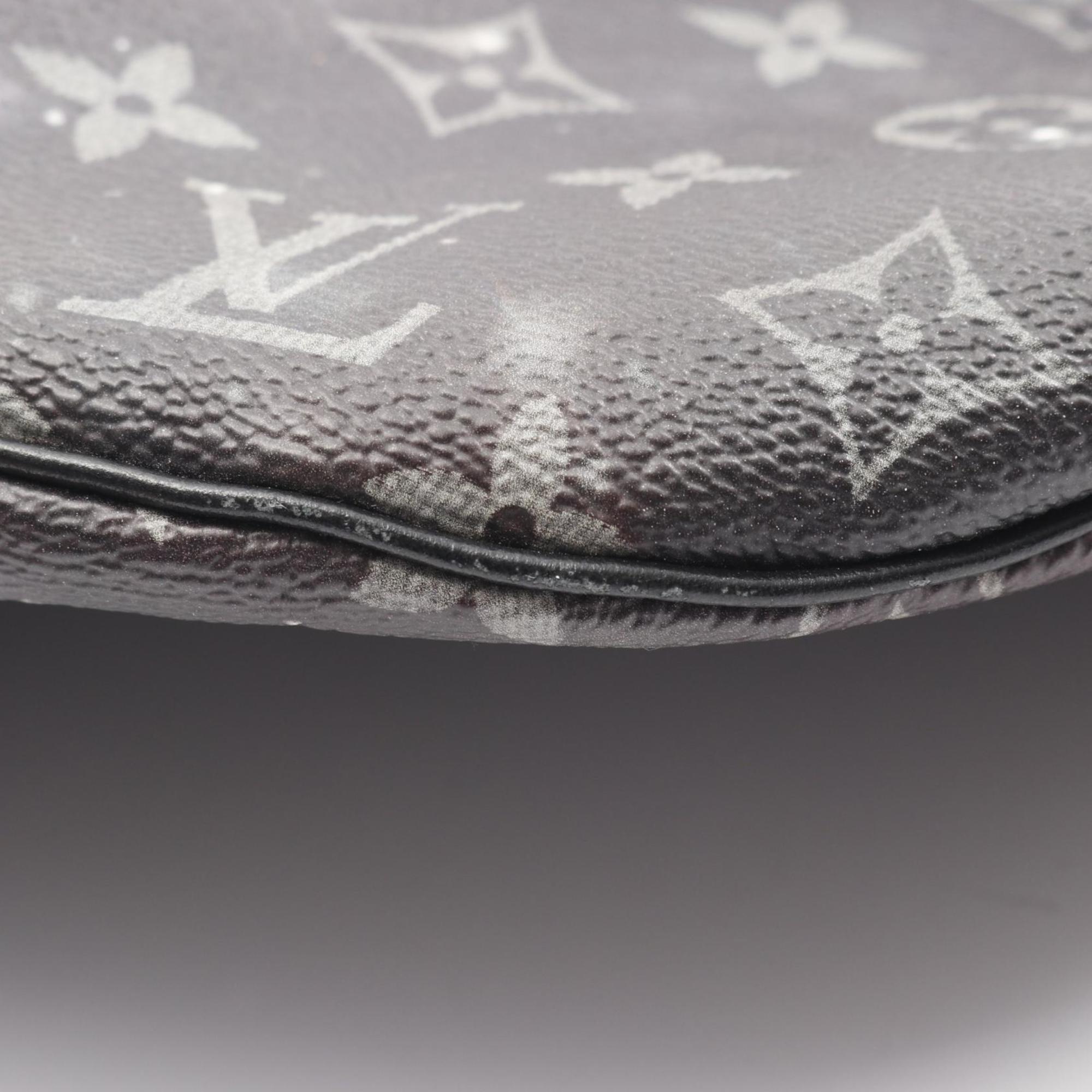 Louis Vuitton Discovery Bum Bag, Waist Body Coated Canvas and Leather, Monogram Galaxy, Men's, Black Gray, M44444