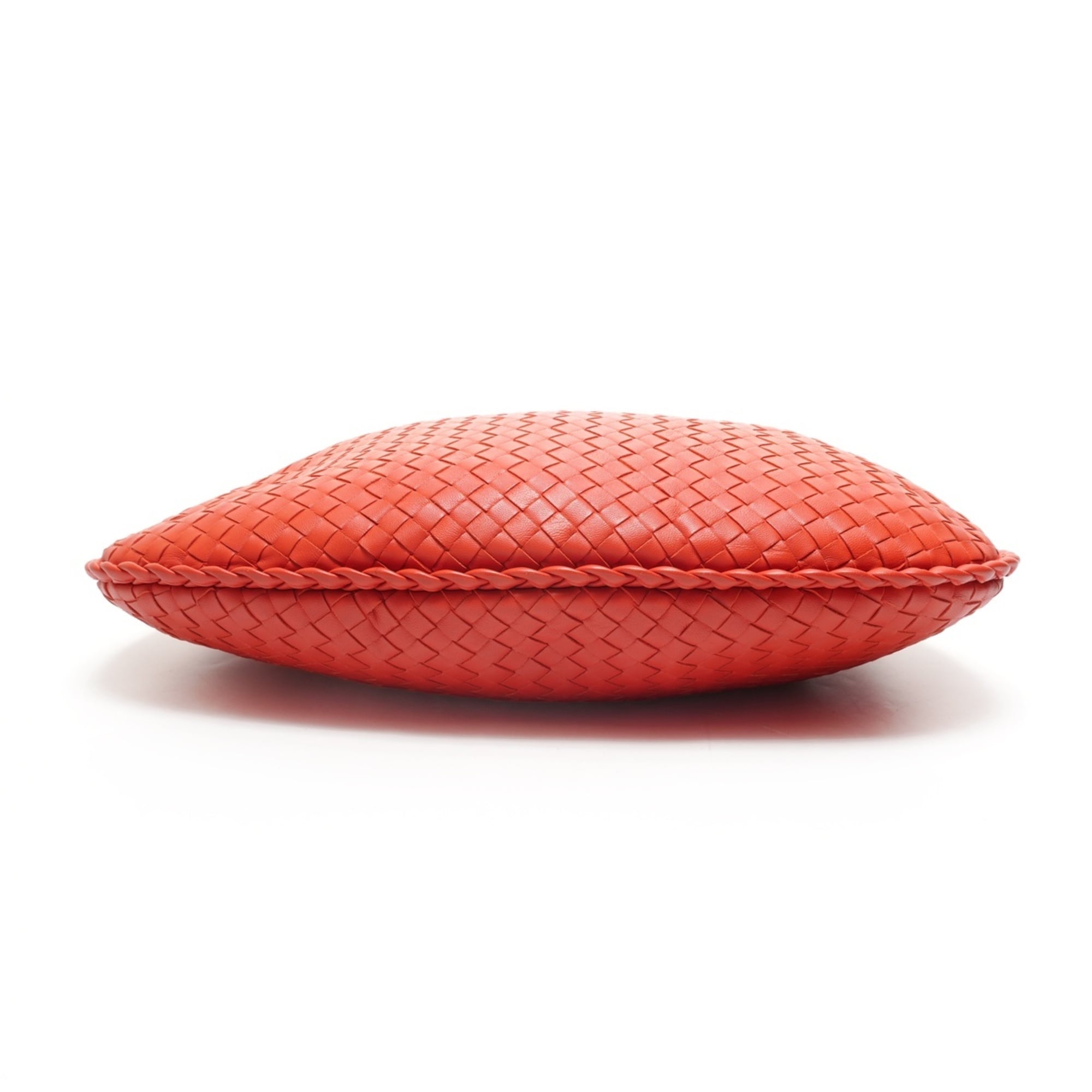 Bottega Veneta Intrecciato Hobo Bag Handbag Red