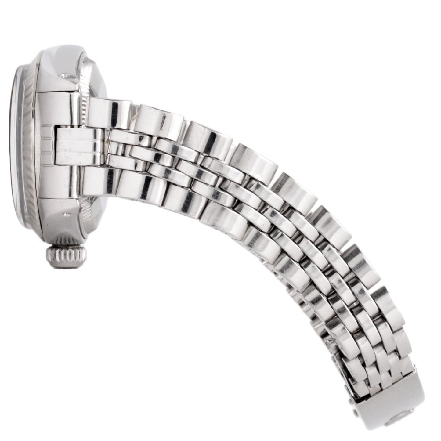 Rolex ROLEX 6917 Datejust 7-digit 40 series (circa 1974) Automatic wristwatch Silver dial Fluted bezel Ladies