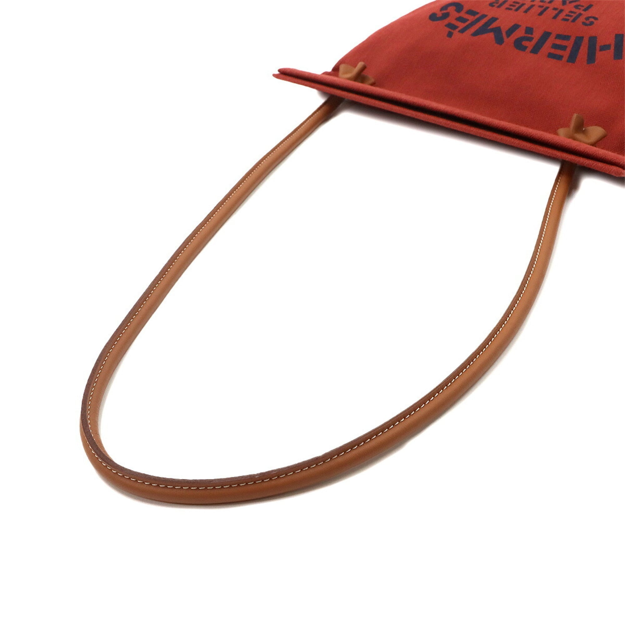 Hermes Sac Aline MM Shoulder Handbag, Toile Chevron Swift Leather, Rouge H Gold, B Stamp — Like New
