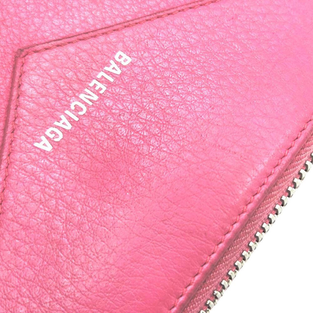 BALENCIAGA Paper Money Leather Large Wallet, Pink, 381226, Round, for Men and Women