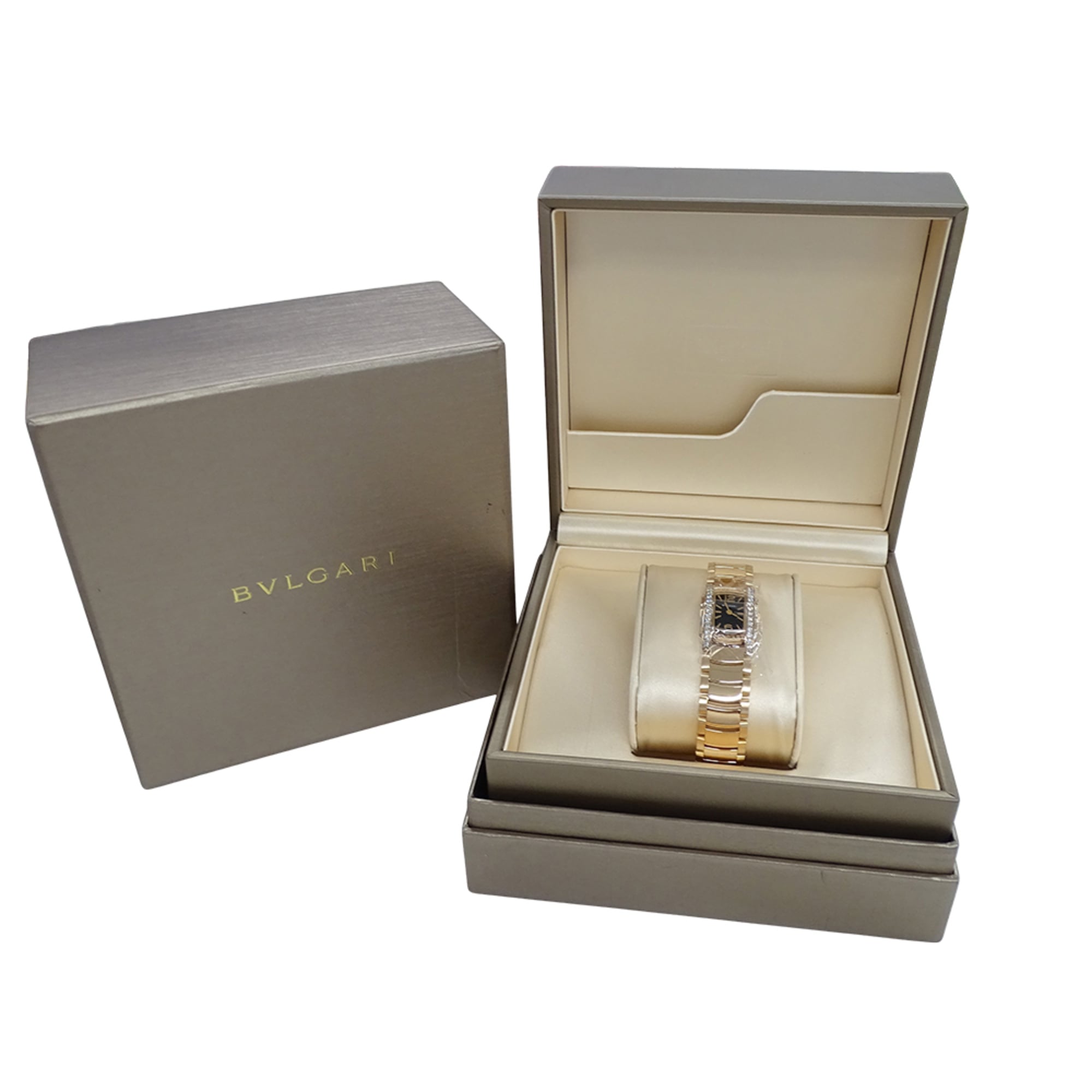 Bulgari BVLGARI Women's Watch, Brand: Assioma, Diamond Quartz, QZ, 750PG 18K Pink Gold, AAP26G — Good