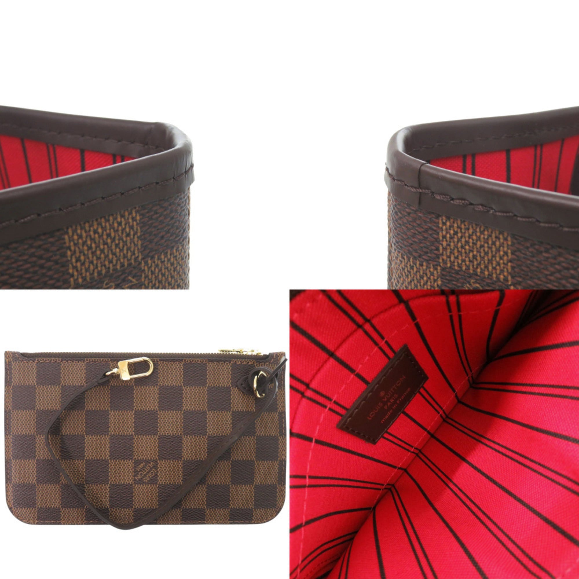 Like new Louis Vuitton Neverfull PM Damier Cerise N40600 Tote Bag 0846 LOUIS VUITTON — Like New