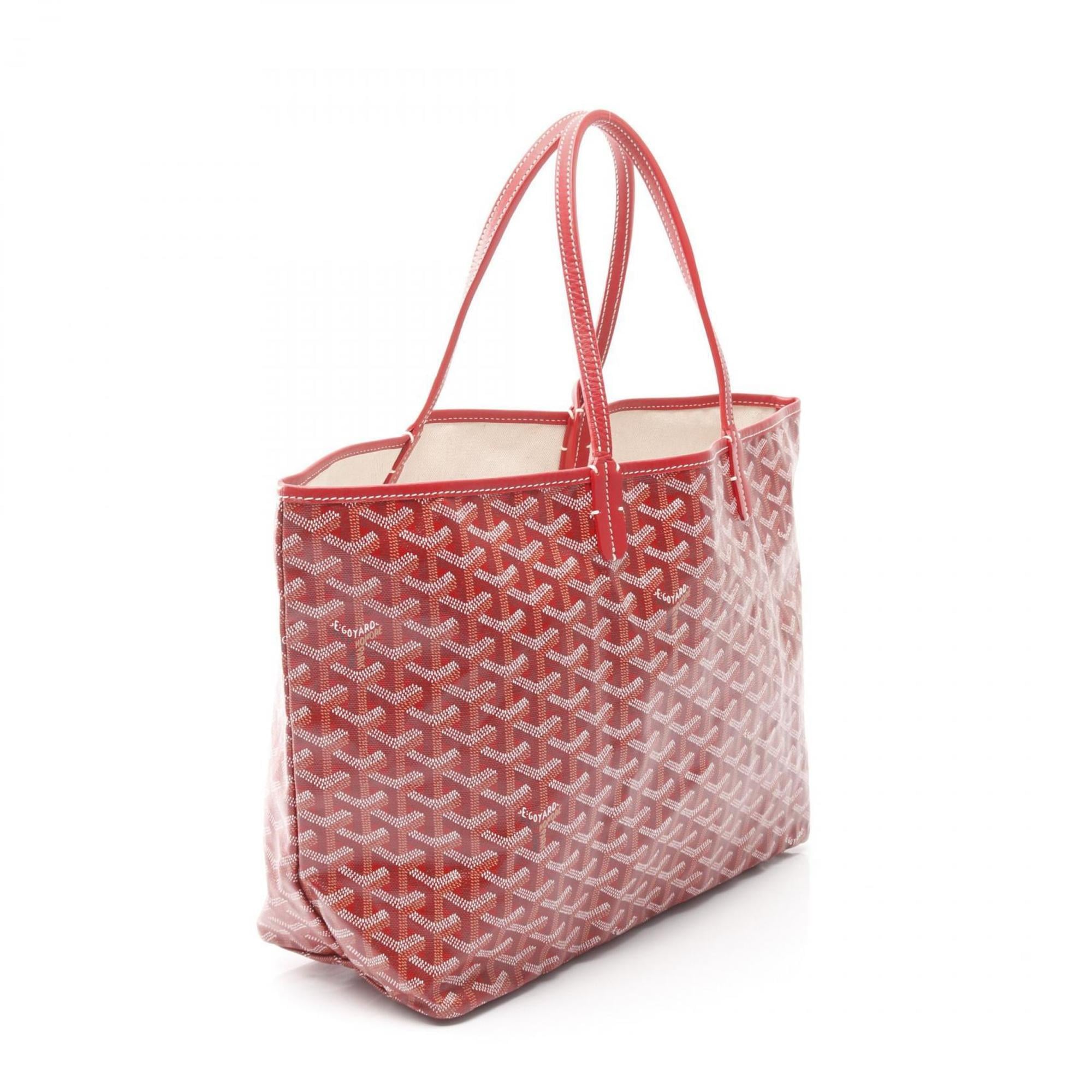 Goyard Saint Louis PM Tote Bag, Coated Canvas and Leather, Women's, Red Multicolor, AMALOUSPM02SUTO20103