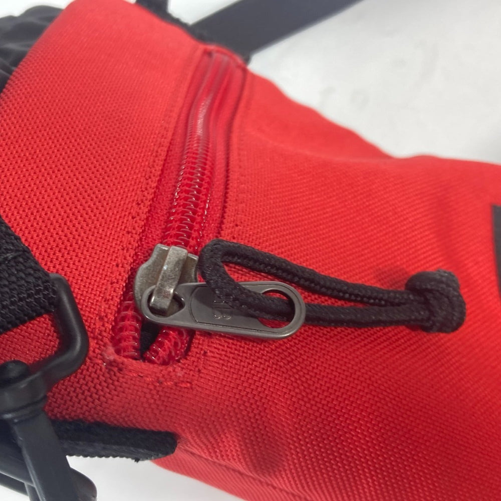 BALENCIAGA 618193 WEEKEND Bottle Holder Pochette Shoulder Bag Nylon Canvas Men's Women's Red MO-241006-10 — New - Store Return