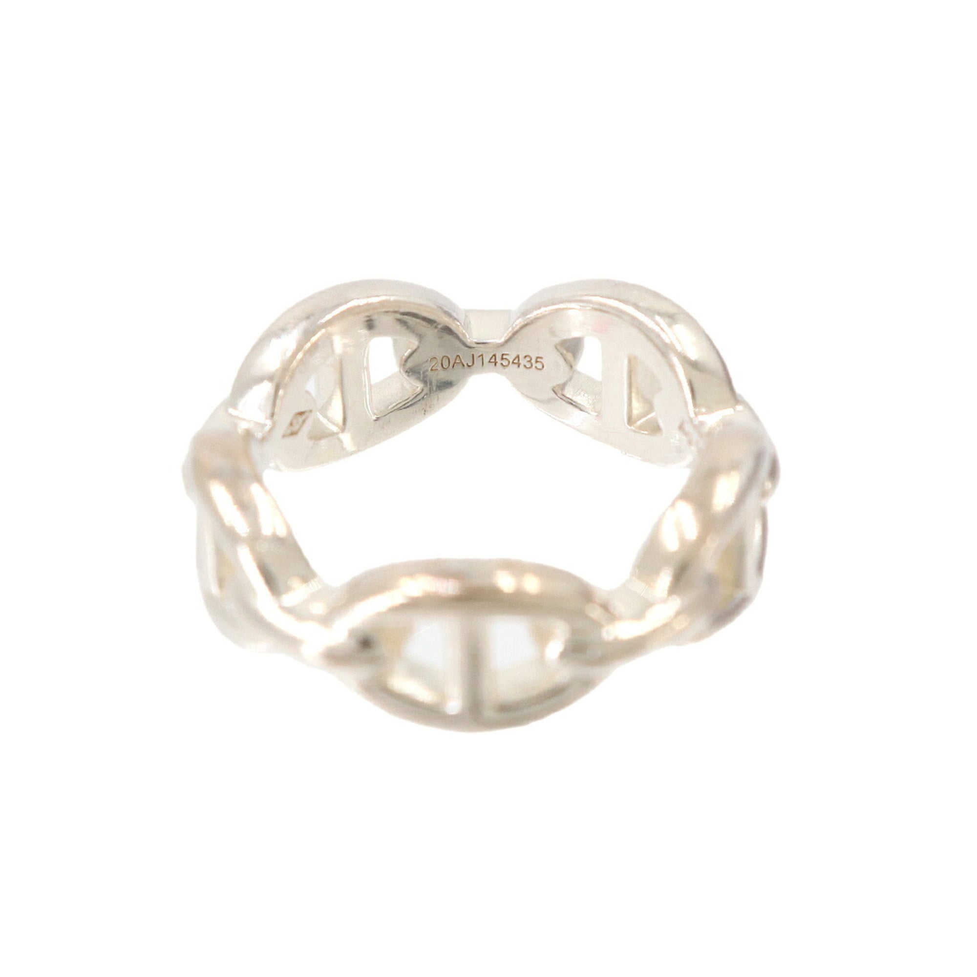 Hermes Chaine d'Ancre Enchainée PM #53 Ring, SV 925 Silver — Like New