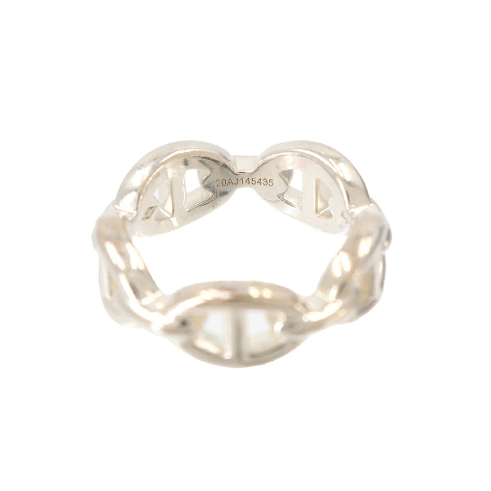 Hermes Chaine d'Ancre Enchainée PM #53 Ring, SV 925 Silver — Like New