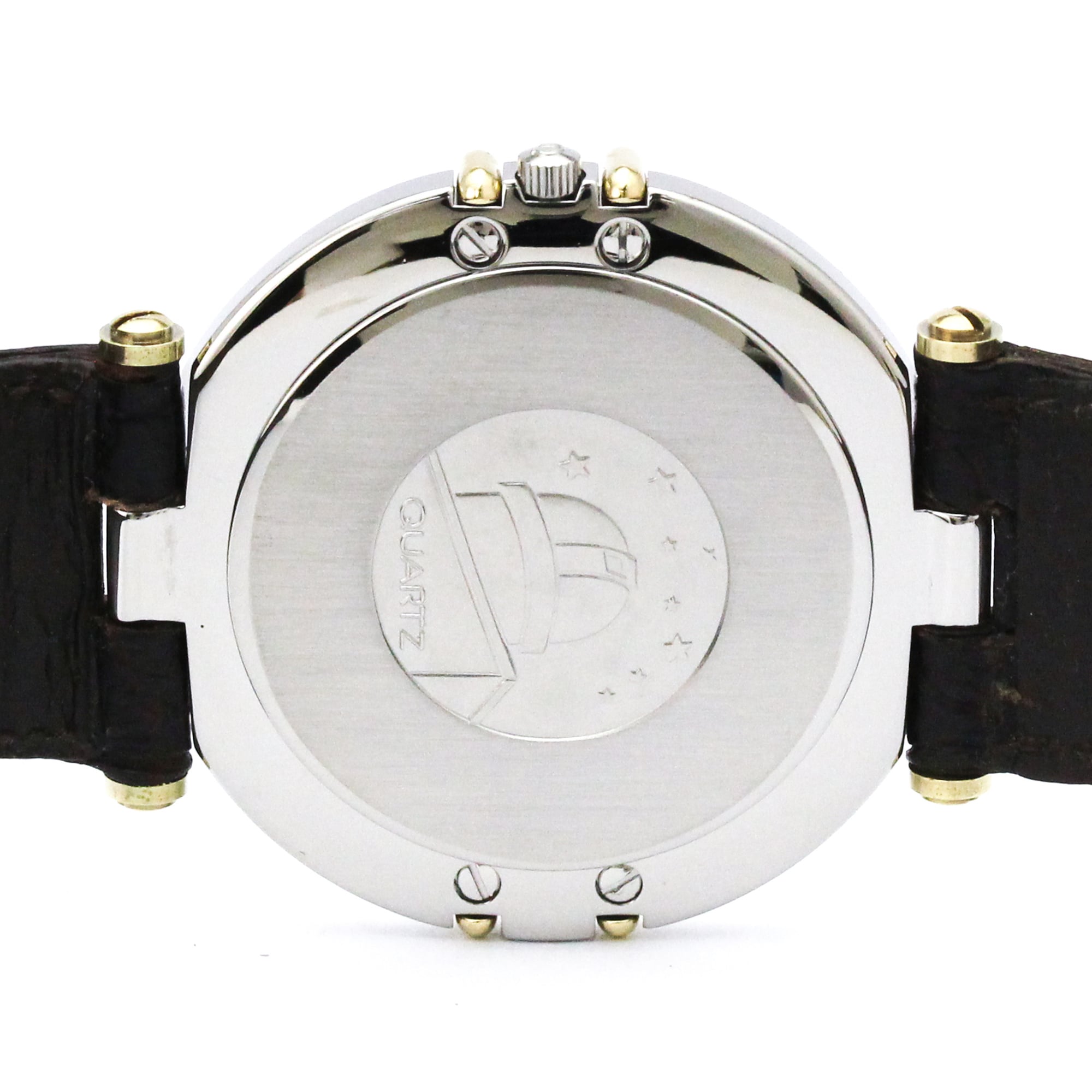 OMEGA Constellation Date 18K Gold Steel Mens Watch 196.0360 Polished — Very Good