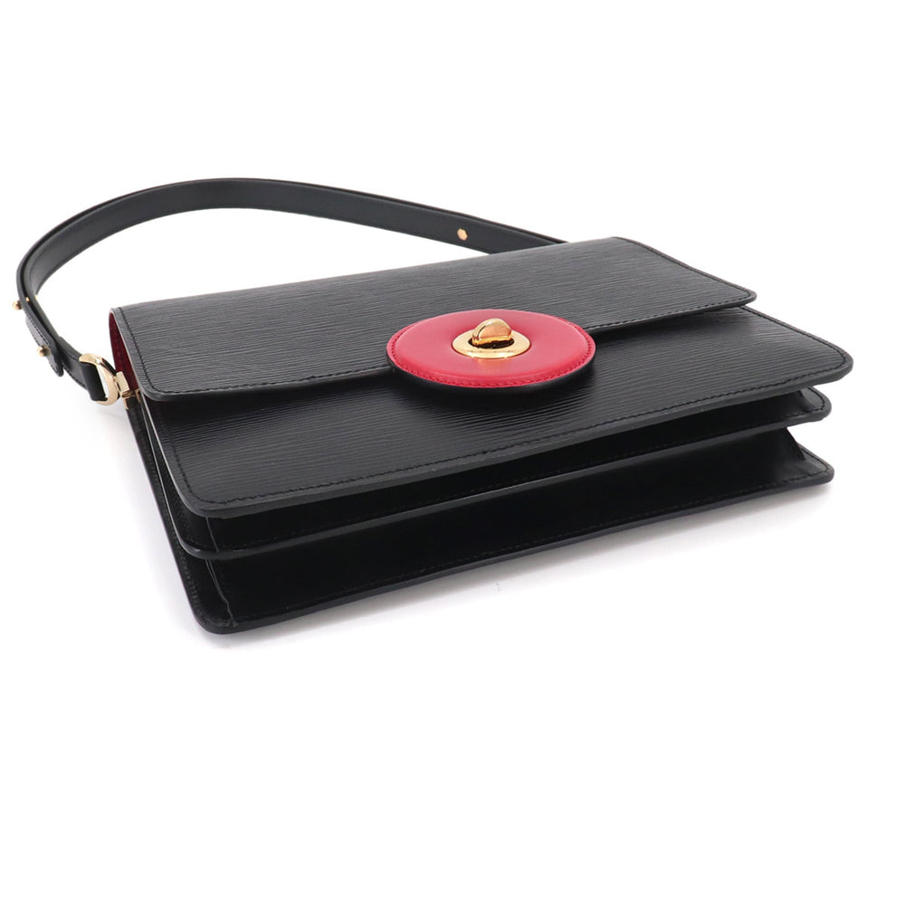 Louis Vuitton Epi Friedland Shoulder Handbag, Leather, Black/Red, M52417, Gold Hardware — Like New