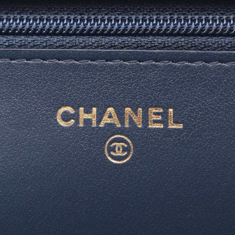 Chanel CHANEL CHANEL19 Matelassé Check Combination Hardware 2-Way Shoulder Bag Handbag Fabric Women's Blue White Black — New - Store Return