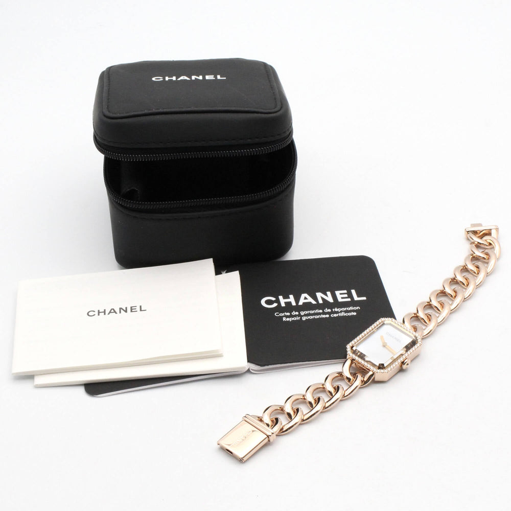 Chanel CHANEL Première Diamond Bezel Watch 18KPG (Pink Gold) Ladies White Shell H4412 — Very Good