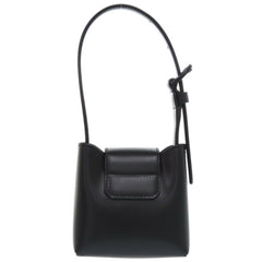Like new Salvatore Ferragamo Gancini Trifoglio leather black handbag, model 0903 — Like New