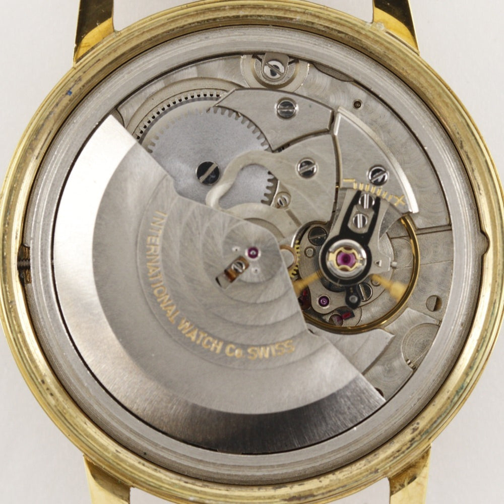 International Watch Company IWC Caliber 8541 Men's Automatic with Gold-Plated Analog Display and Gold Dial — Good