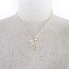 HERMES (Hermes) 2021 model AG925 Amulet Cadena Necklace Pendant Silver Made in France Weight 11.4g Women's — Like New