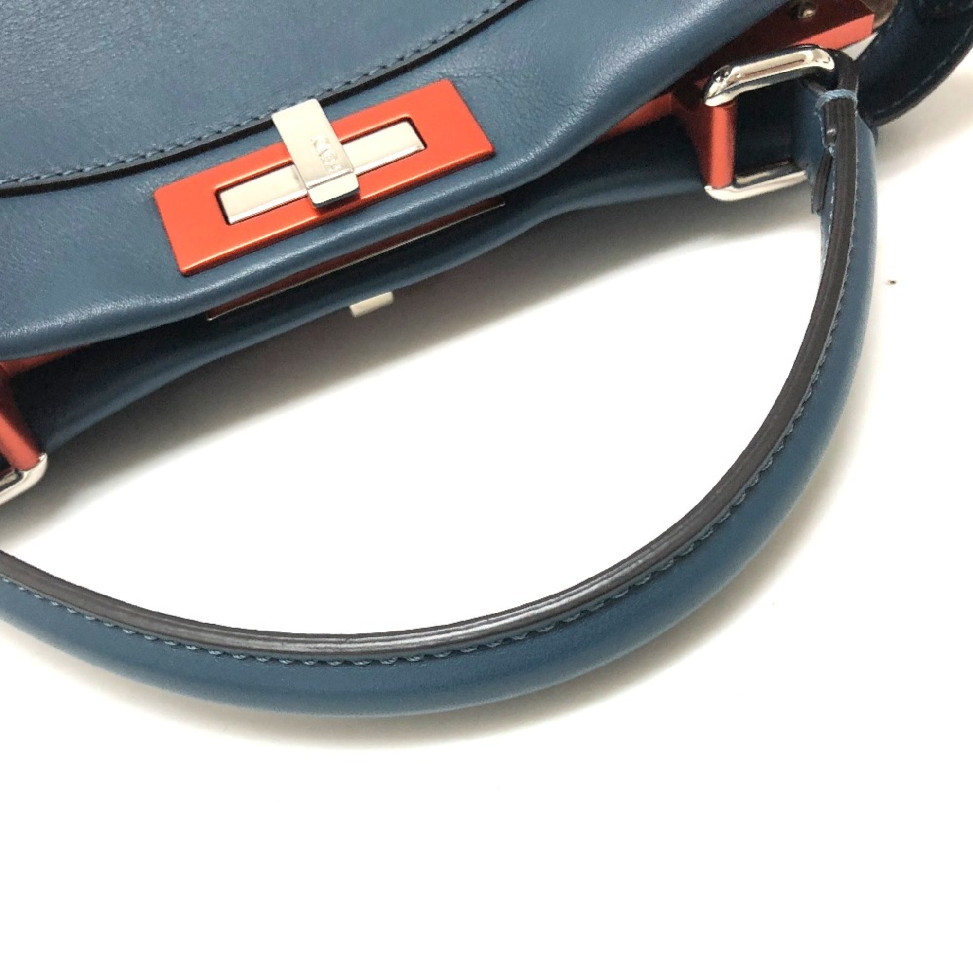 Fendi 8BN290 Bag Shoulder Bag Hand Bag blue — Like New