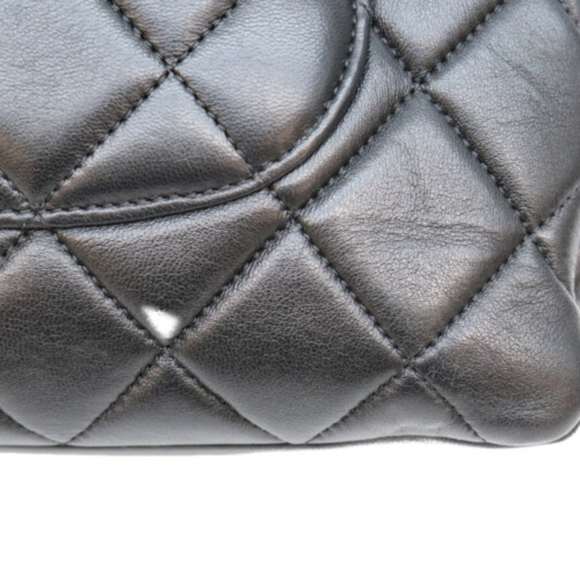 CHANEL A69923 Black Lambskin Gold Hardware Trendy CC Large 2-Way Shoulder Bag (Women's) — Like New