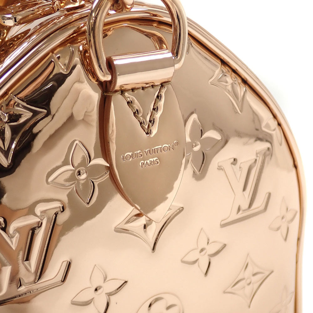 Louis Vuitton Monogram Miroir Speedy Bandoulière 25 Handbag, Women's, M26497, Copper Mini Boston Bag — Like New