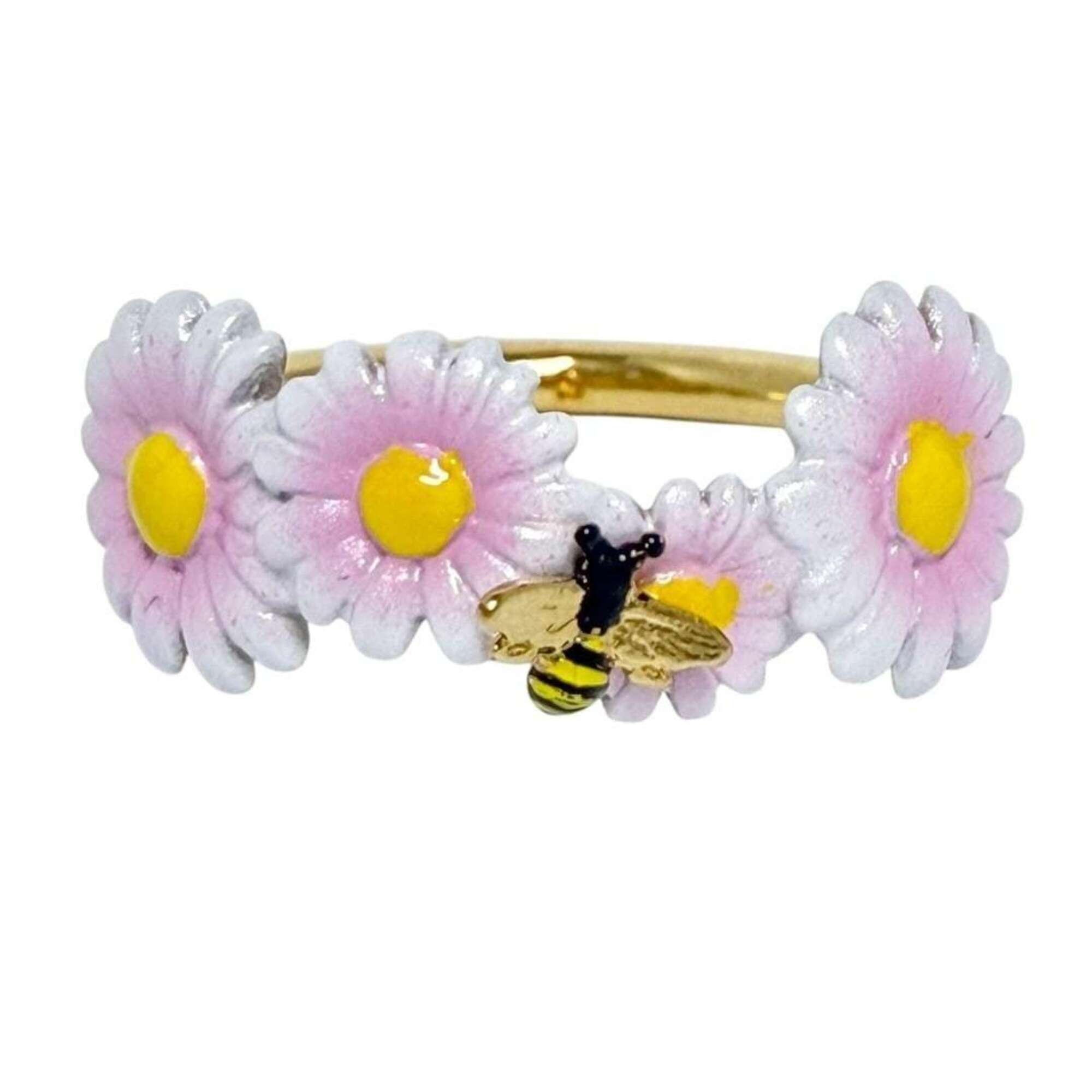 Christian Dior Dior Women's Daisy Flower Ring, Size S (12) — Like New