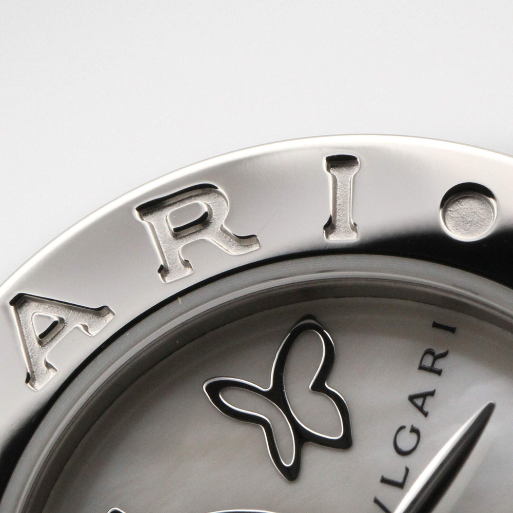 Bulgari BVLGARI B-zero1 Butterfly Watch, Stainless Steel, Diamond, Women's, White/White Shell, BZ22S — Very Good