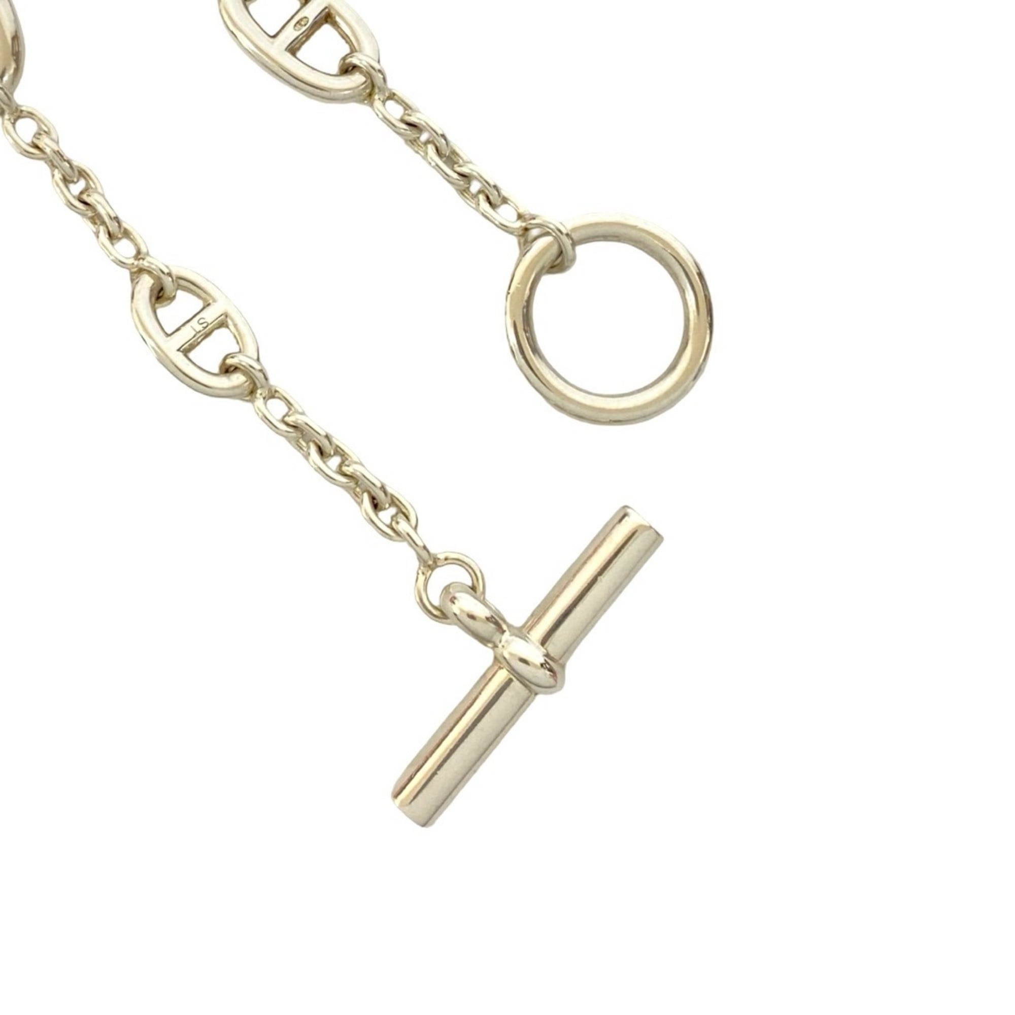 HERMES Farandole Silver 925 Chain Bracelet, 122-9